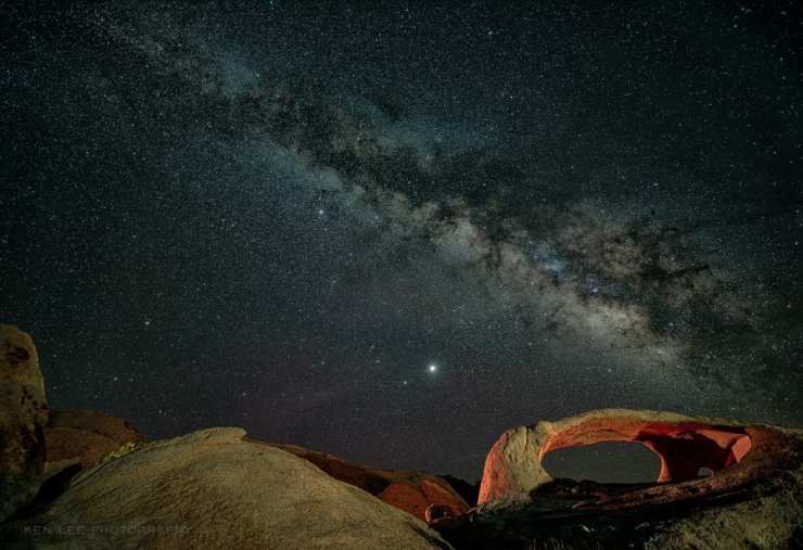 photographie de nuit Désert de Mojave